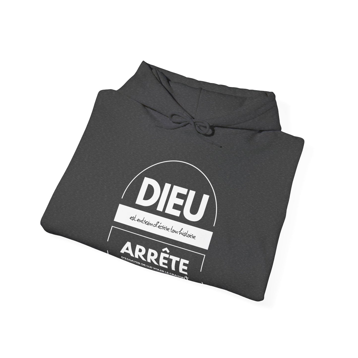 Dieu est entrain d'écrire ton histoire, arrête d'essayer de lui voler le crayon HOODIE