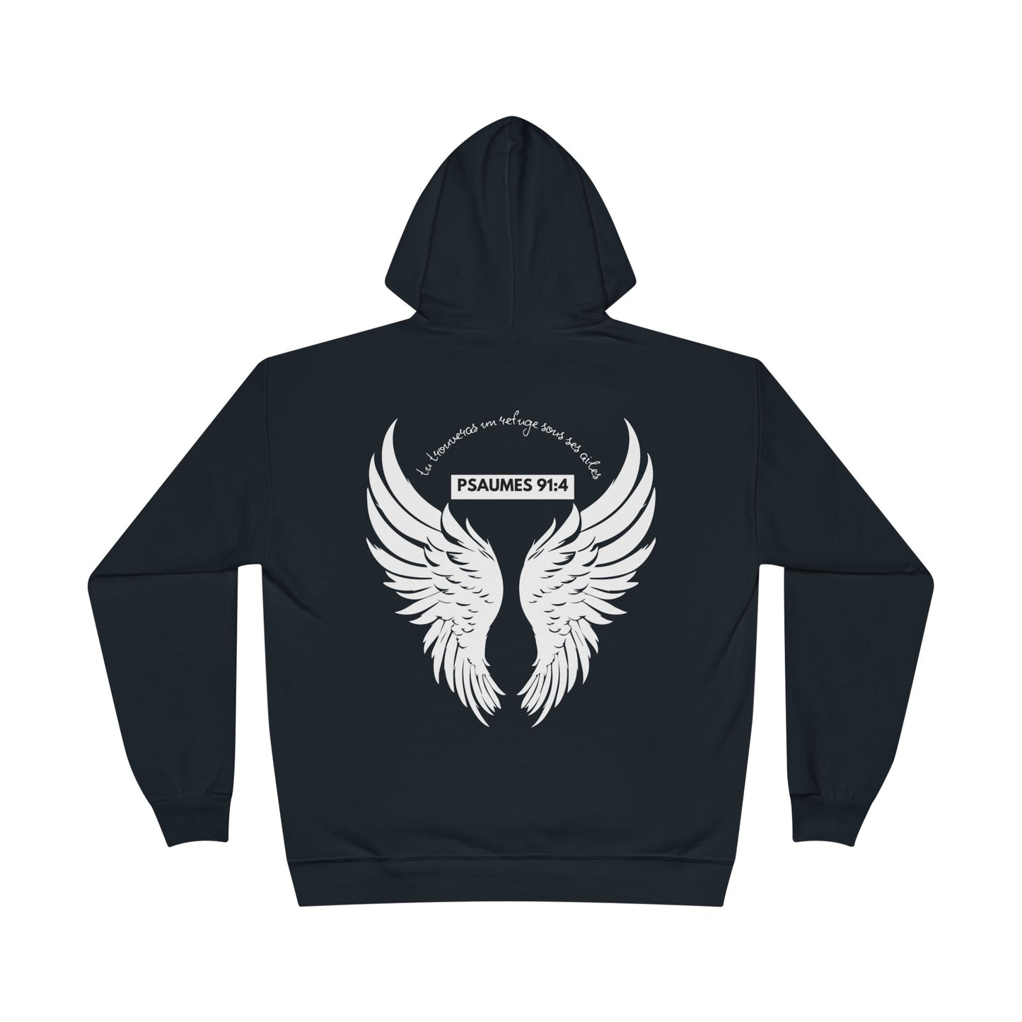 Psaumes 91:4 HOODIE - DOS