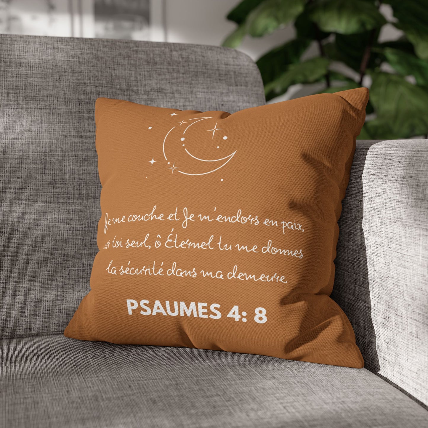 Je me couche et je m'endros en paix HOUSSE - Caramel