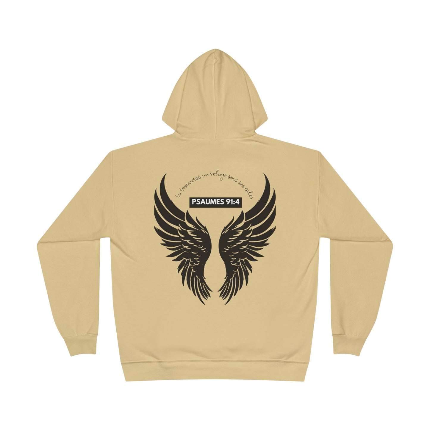 Psaumes 91:4 HOODIE - DOS