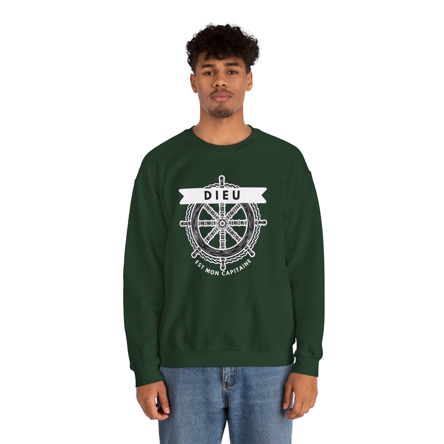 Dieu est mon capitaine CREWNECK