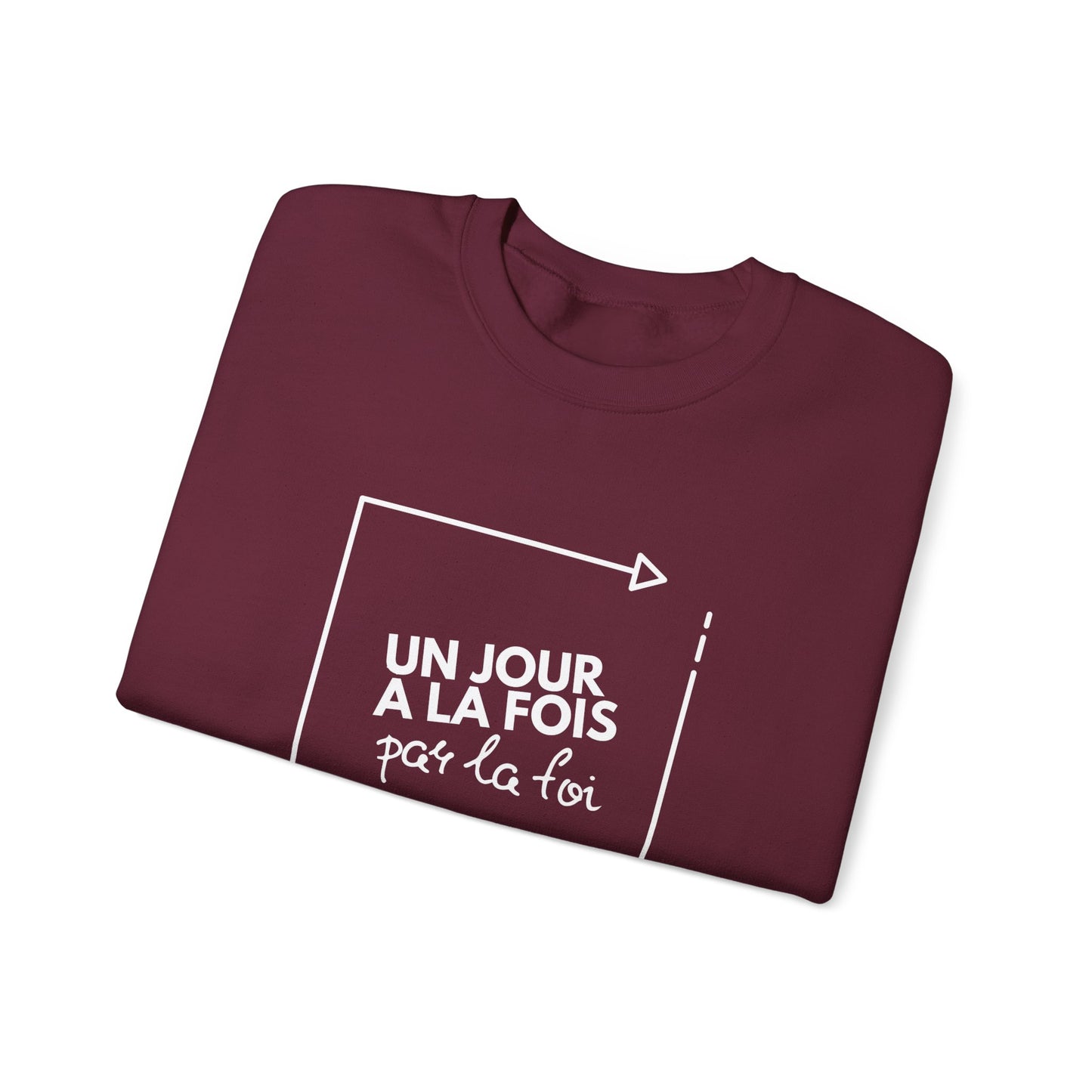 Un jour à la fois par la foi CREWNECK