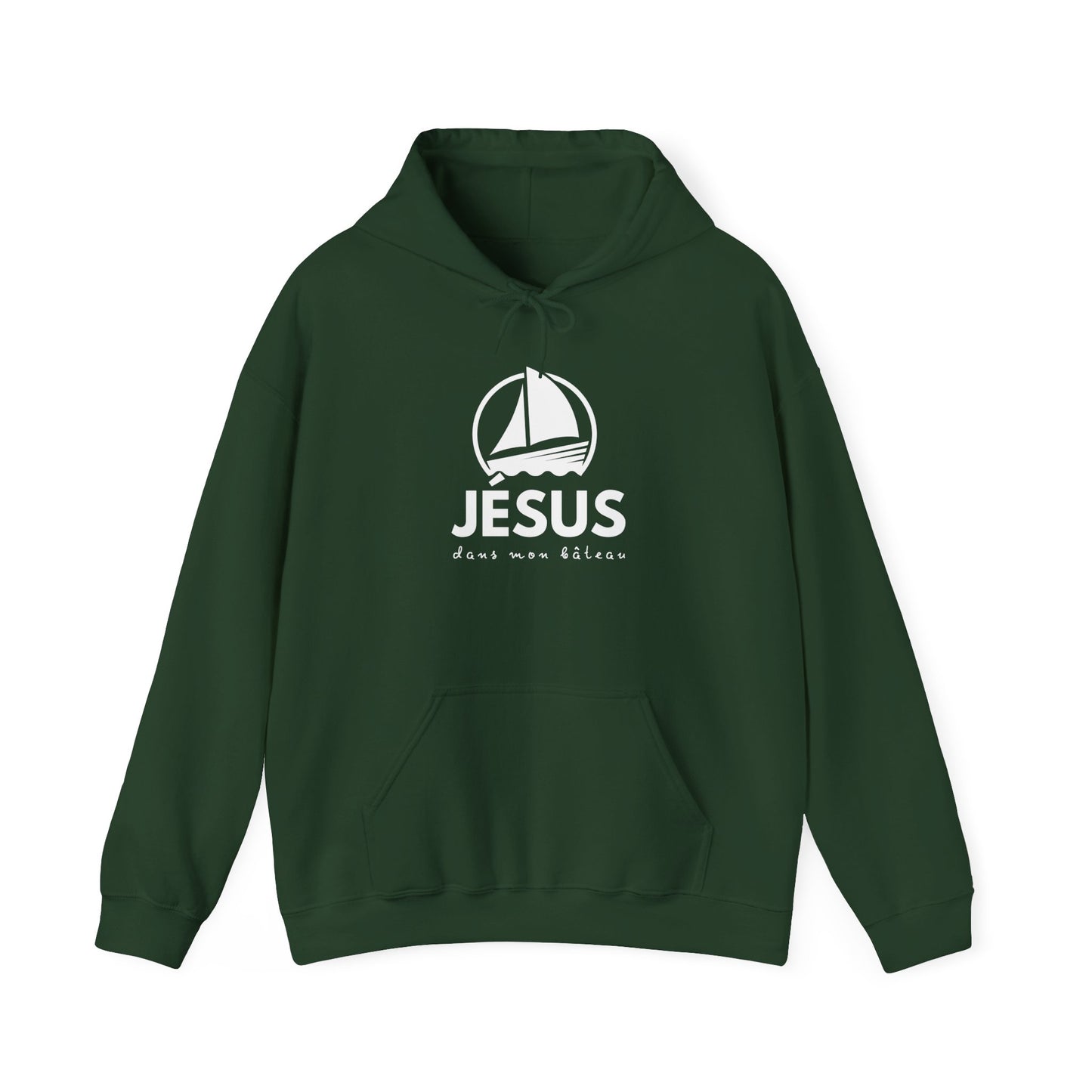 Jésus dans mon bâteau HOODIE