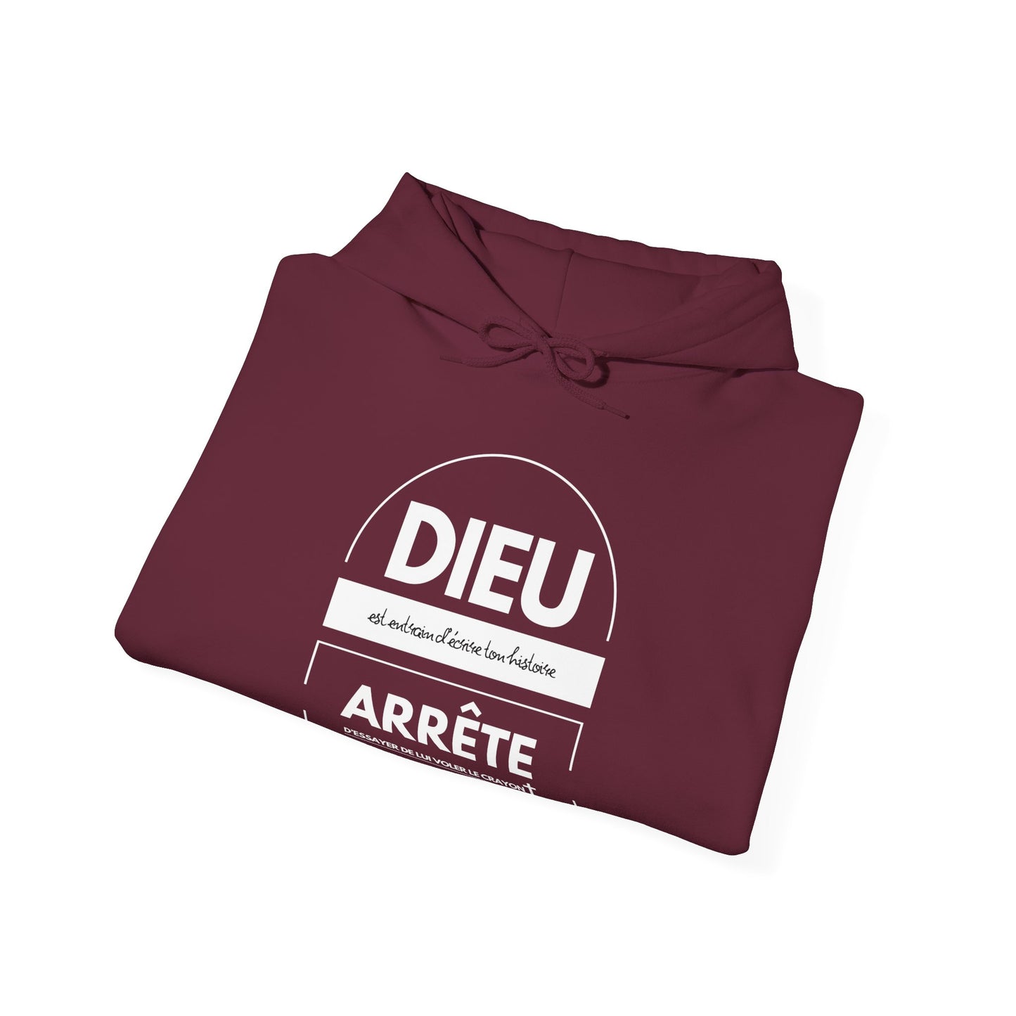 Dieu est entrain d'écrire ton histoire, arrête d'essayer de lui voler le crayon HOODIE