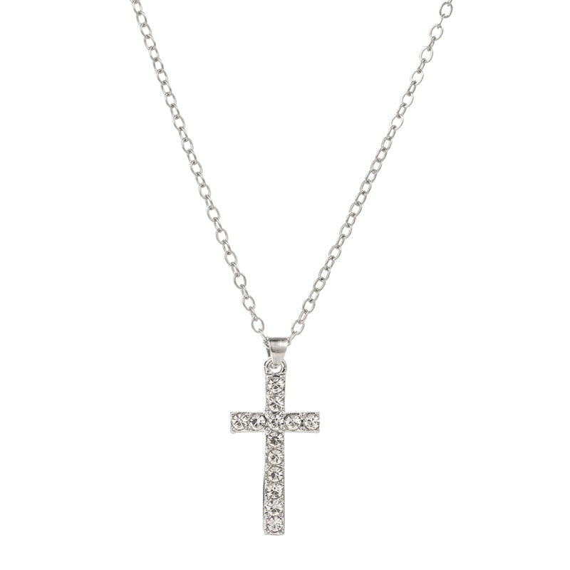 Croix avec strass COLLIER