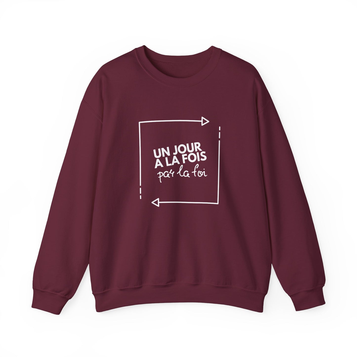 Un jour à la fois par la foi CREWNECK