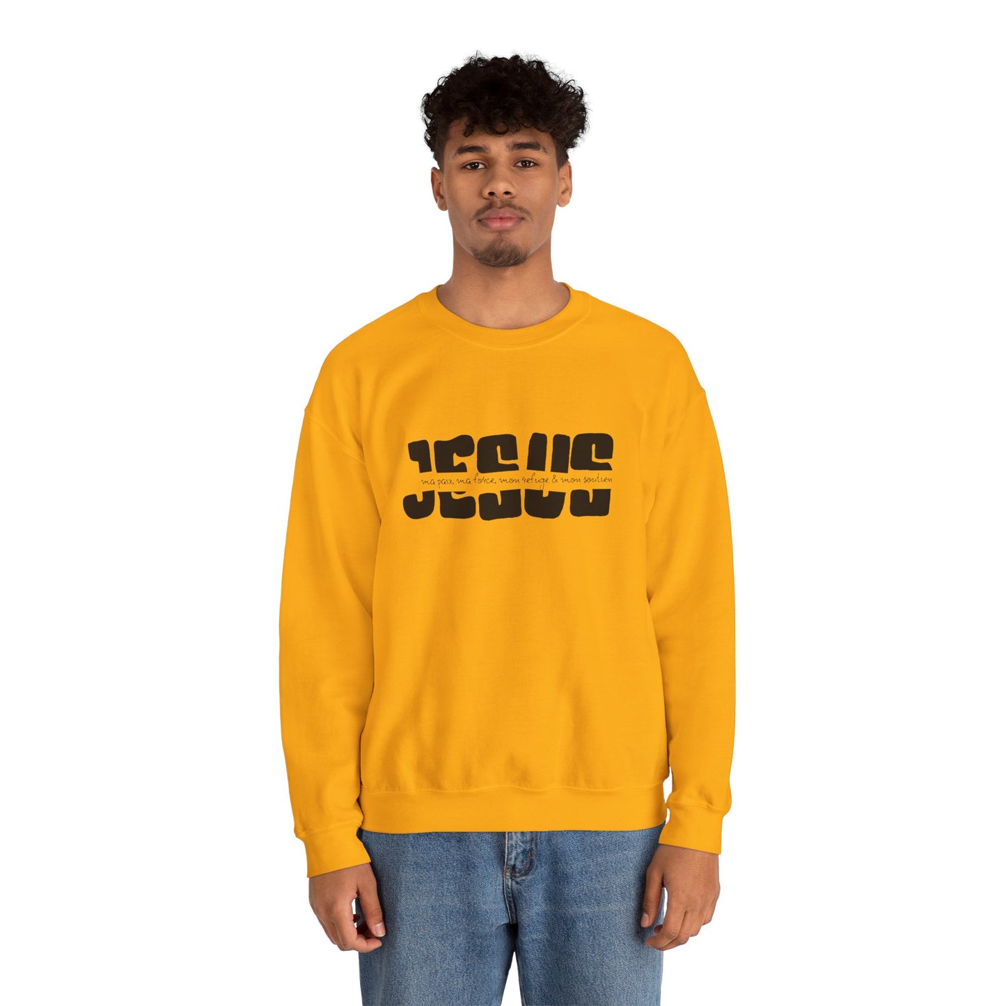 Jésus, ma paix, ma force, mon refuge & ma paix CREWNECK