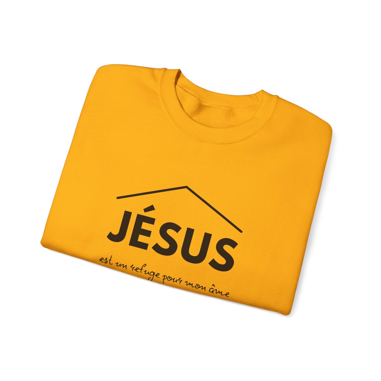 Jésus est un refuge pour mon âme CREWNECK