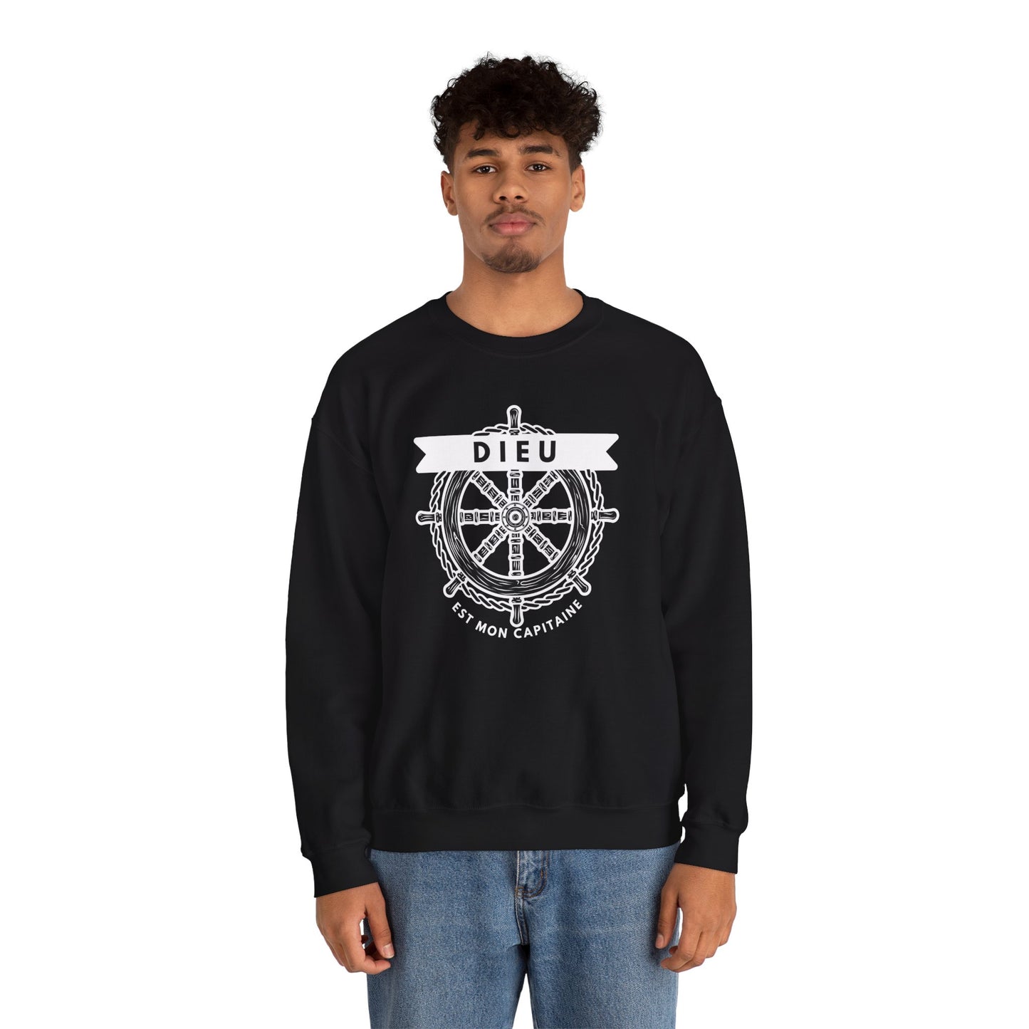 Dieu est mon capitaine CREWNECK