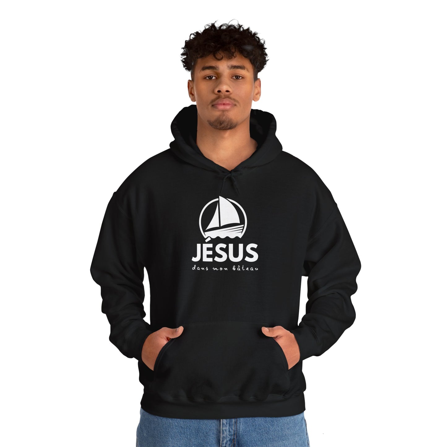 Jésus dans mon bâteau HOODIE