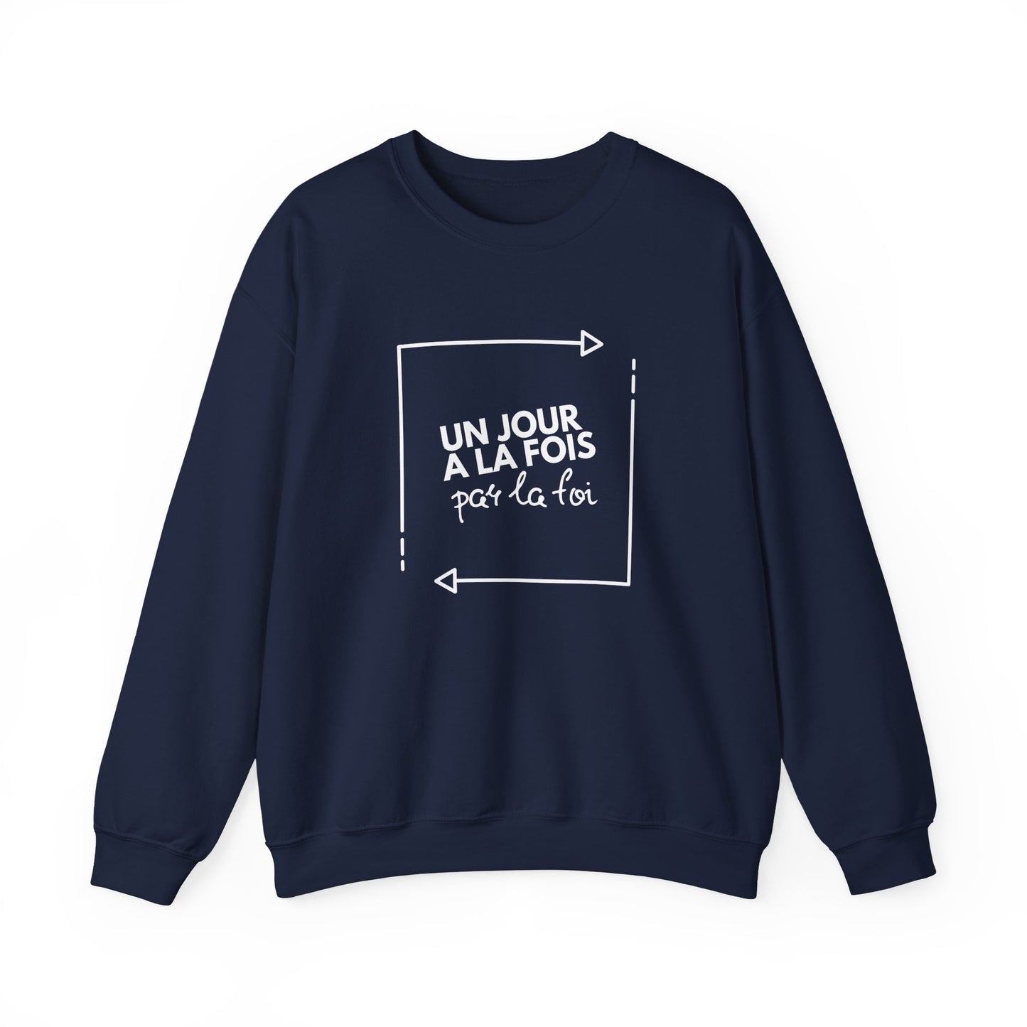 Un jour à la fois par la foi CREWNECK