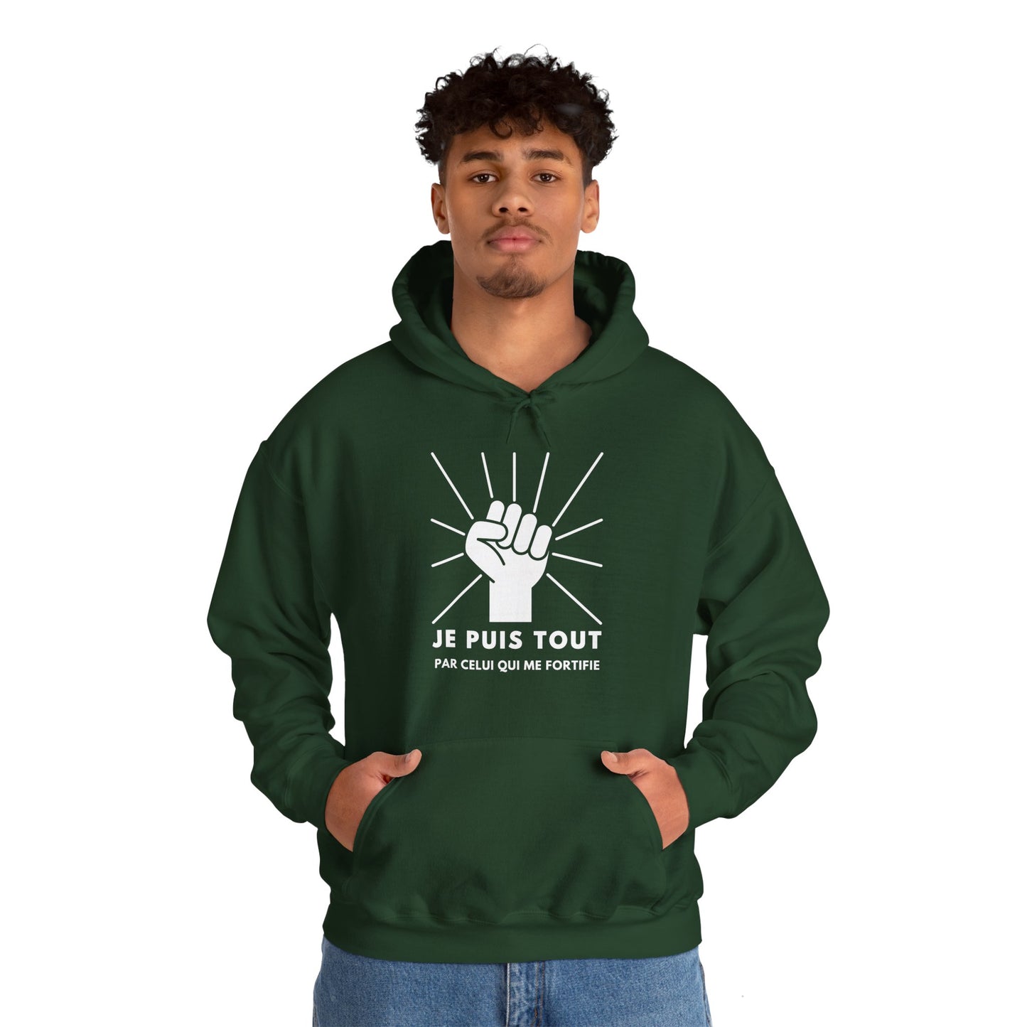Je puis tout par celui qui me fortifie HOODIE