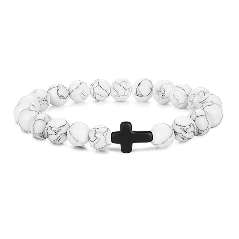 Perles et croix BRACELET