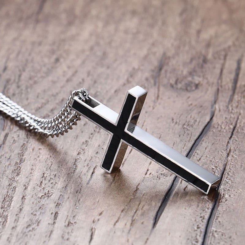 Croix acier inoxydable COLLIER