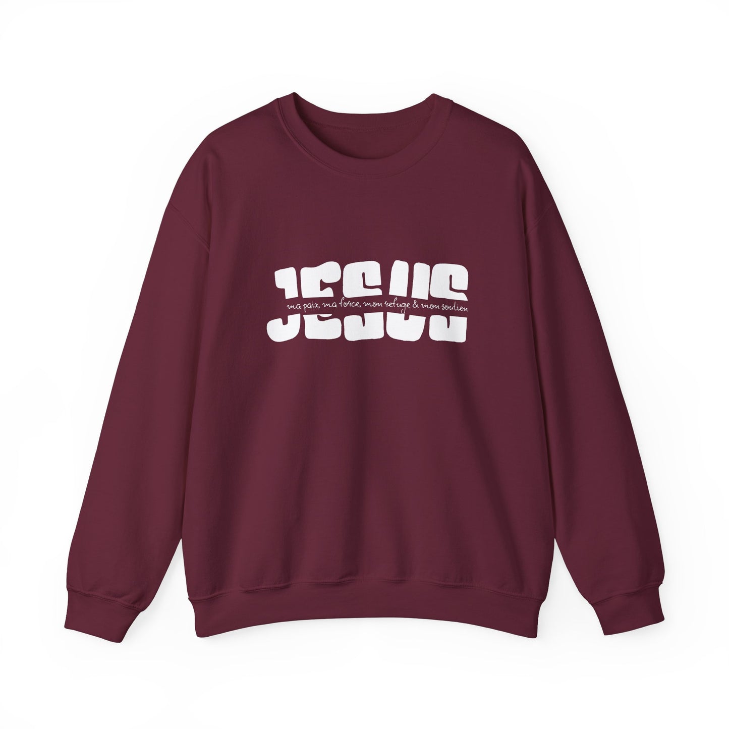Jésus, ma paix, ma force, mon refuge & ma paix CREWNECK