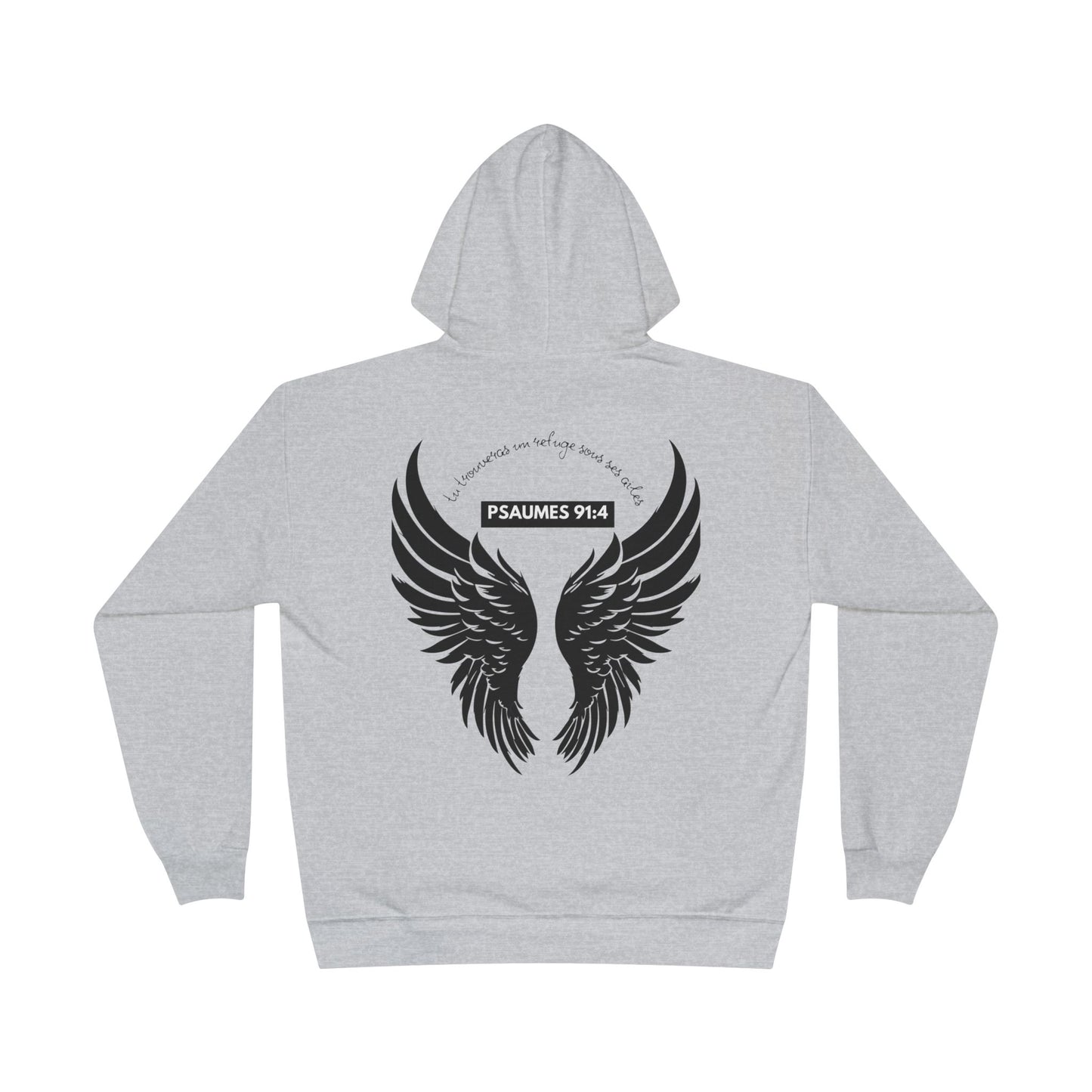 Psaumes 91:4 HOODIE - DOS