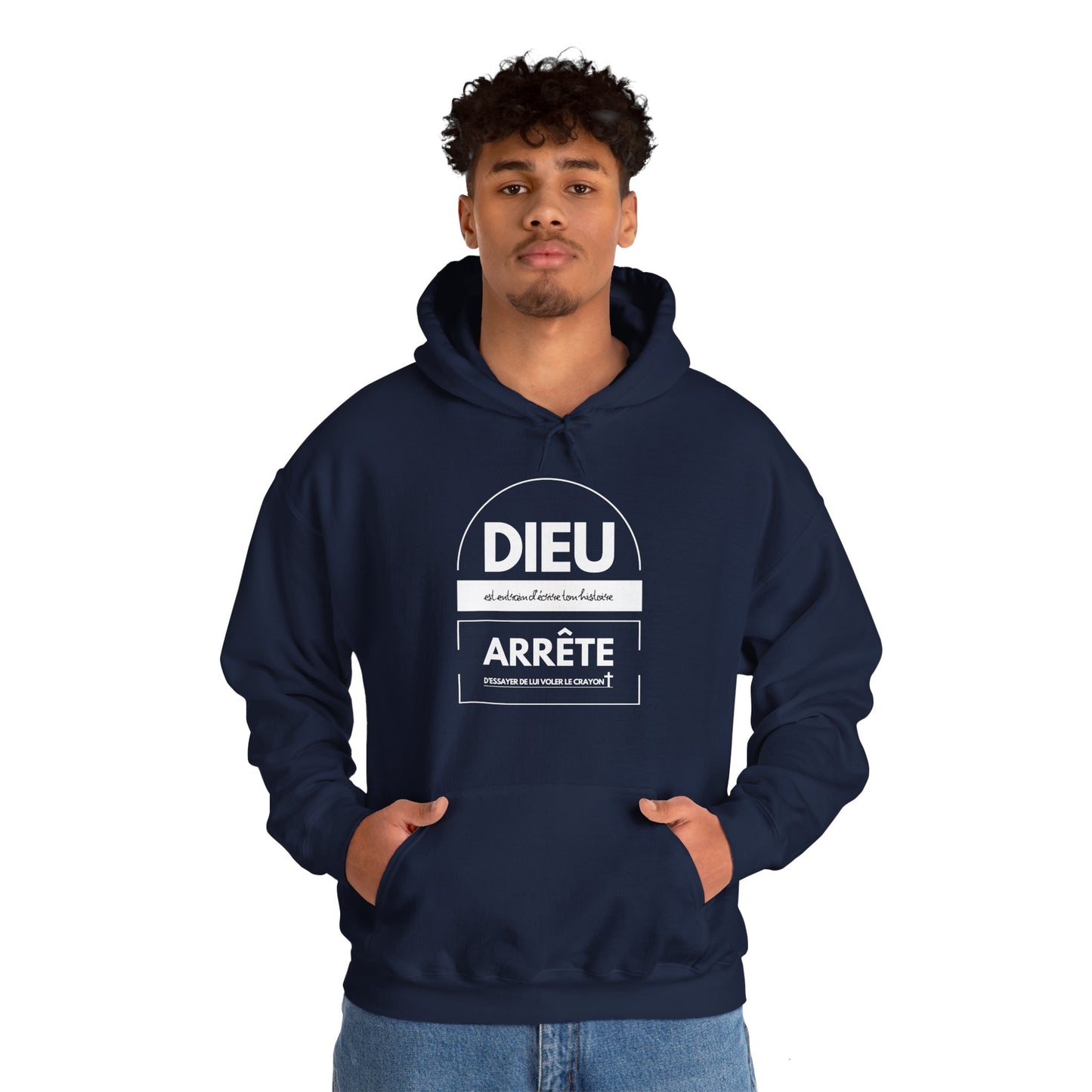 Dieu est entrain d'écrire ton histoire, arrête d'essayer de lui voler le crayon HOODIE