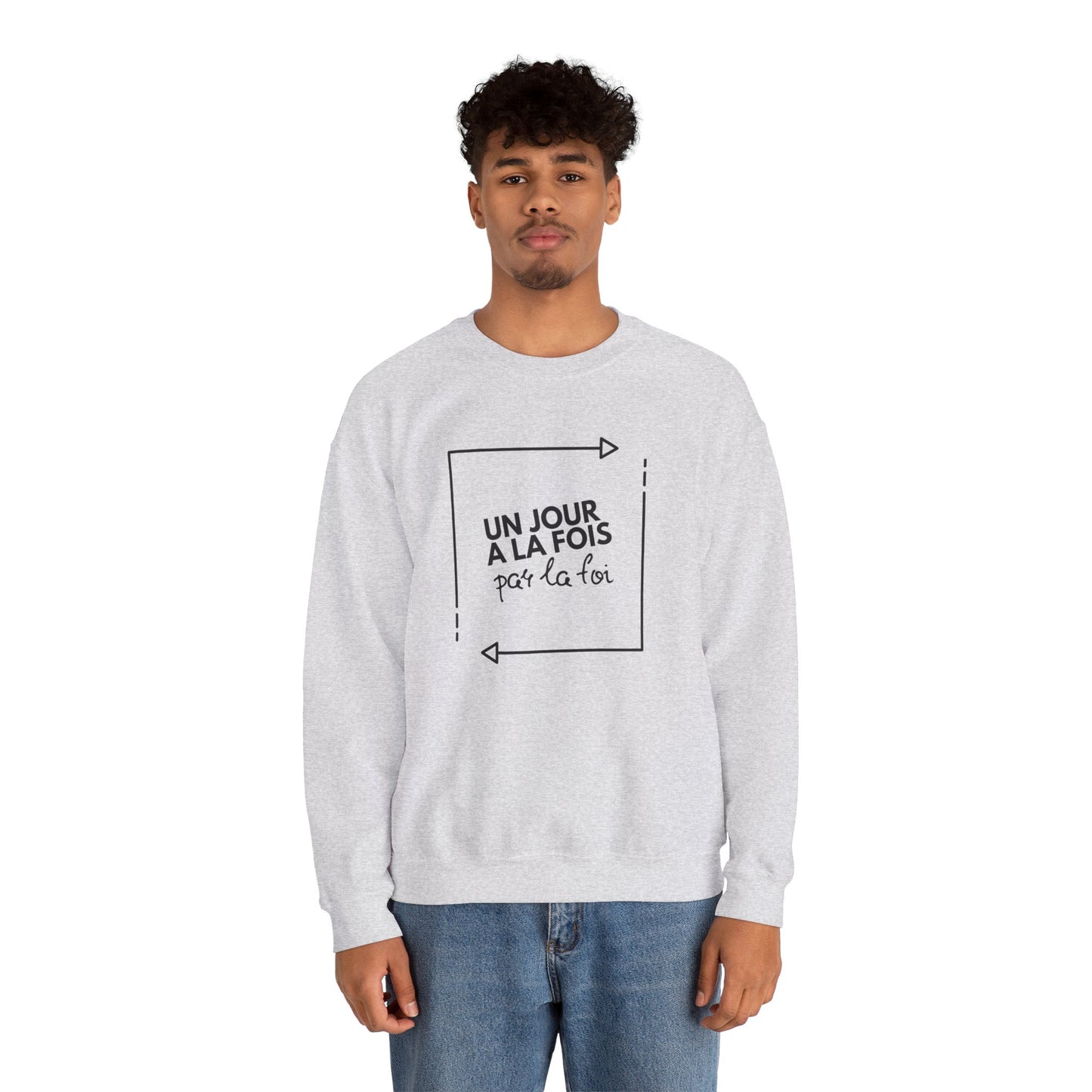 Un jour à la fois par la foi CREWNECK