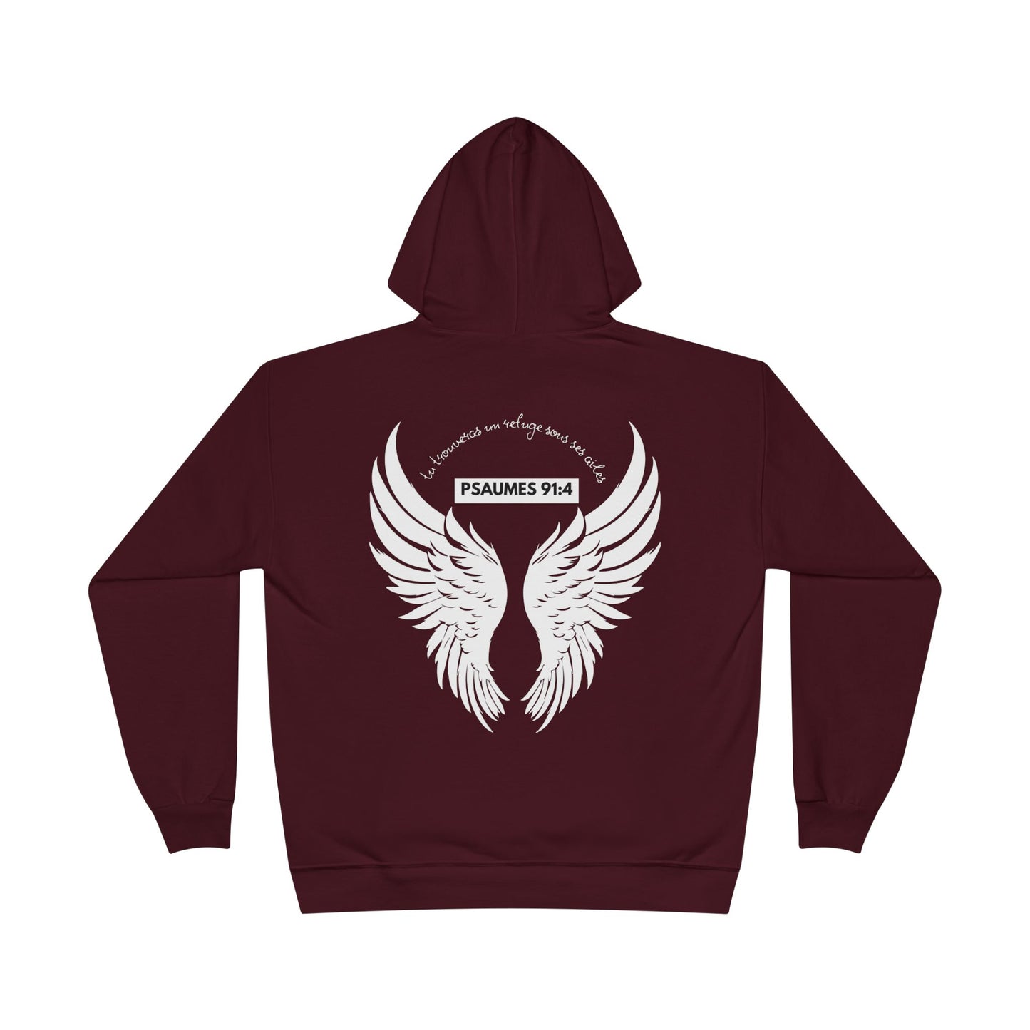 Psaumes 91:4 HOODIE - DOS