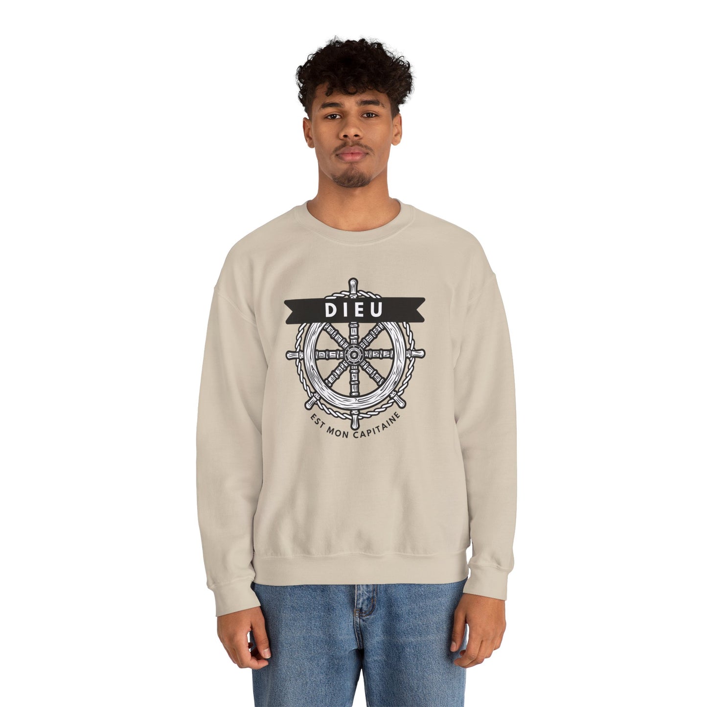 Dieu est mon capitaine CREWNECK