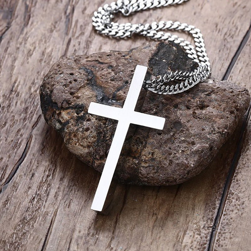 Croix acier inoxydable COLLIER
