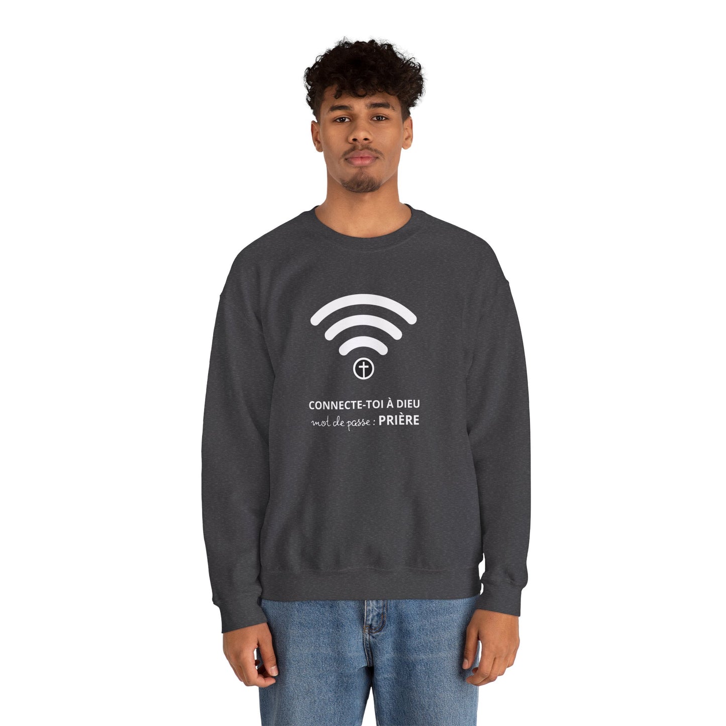 Connecte-toi à Dieu CREWNECK