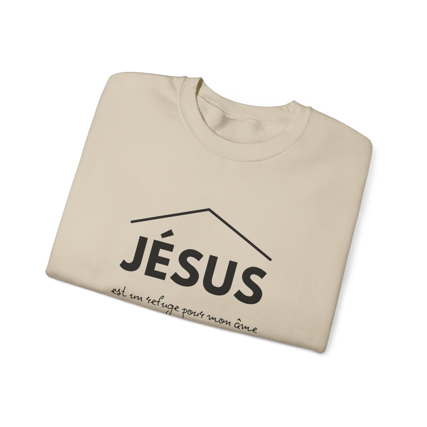 Jésus est un refuge pour mon âme CREWNECK