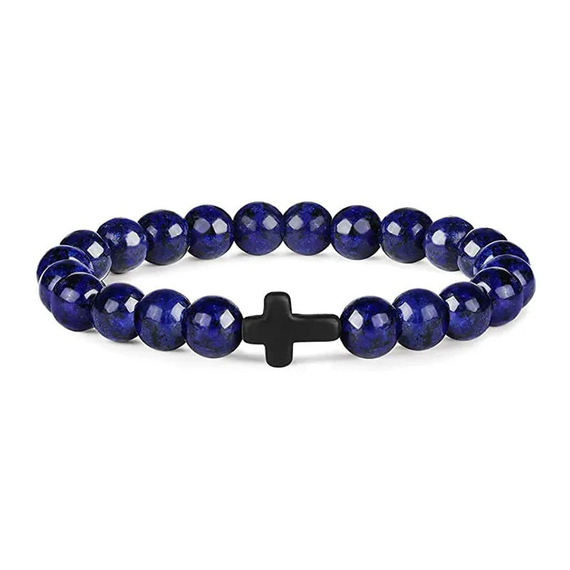 Perles et croix BRACELET