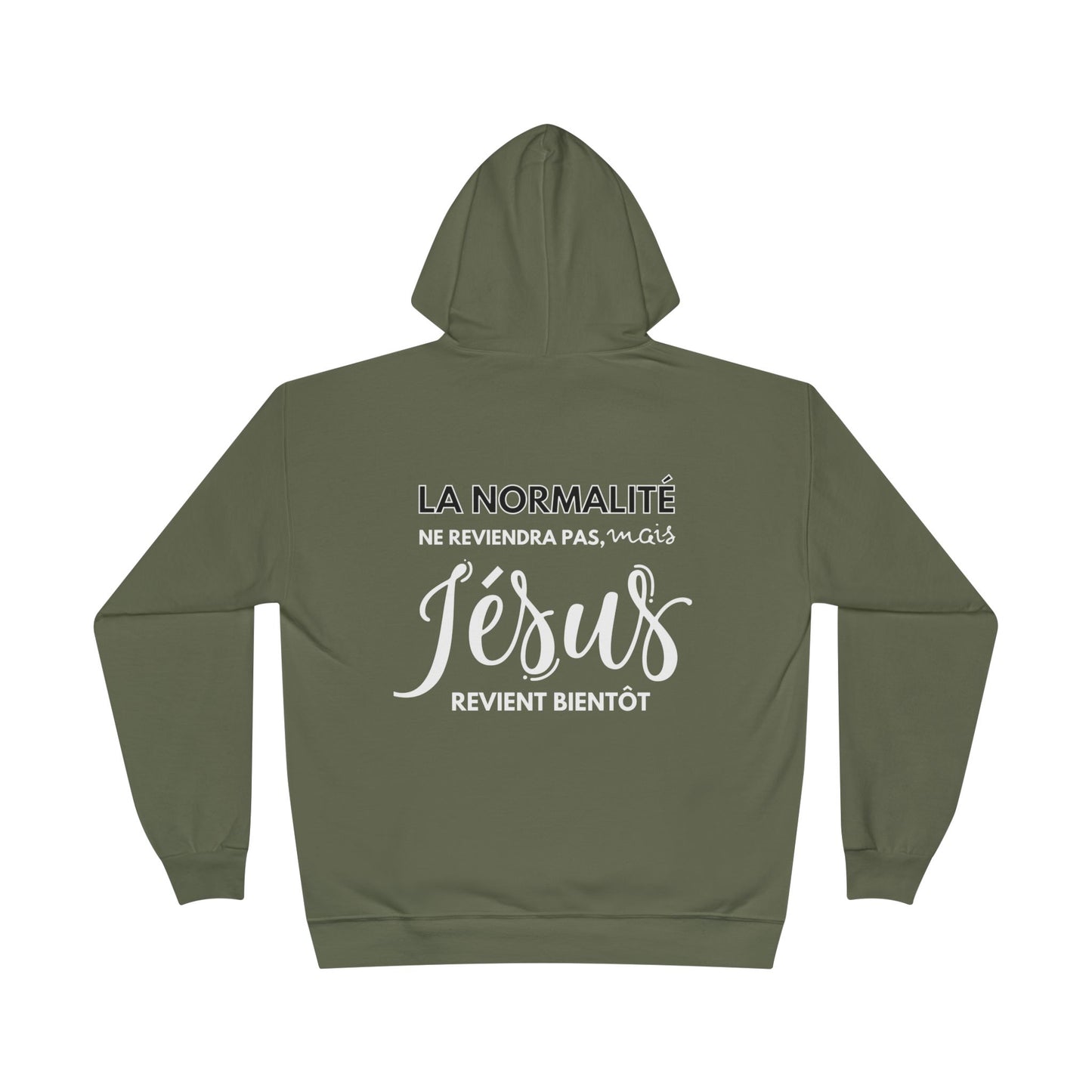 La normalité ne reviendra pas, mais Jésus revient bientôt HOODIE - DOS
