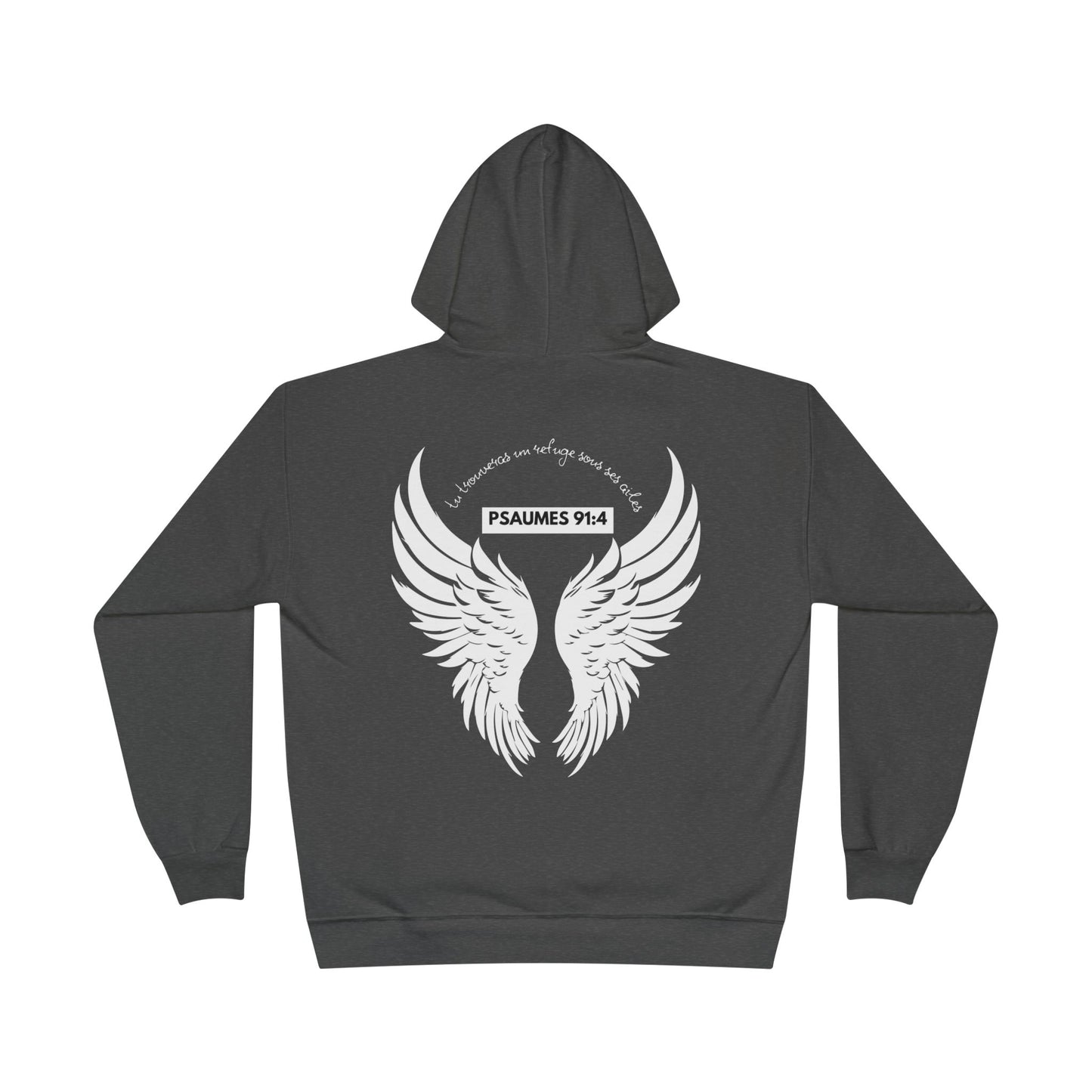 Psaumes 91:4 HOODIE - DOS