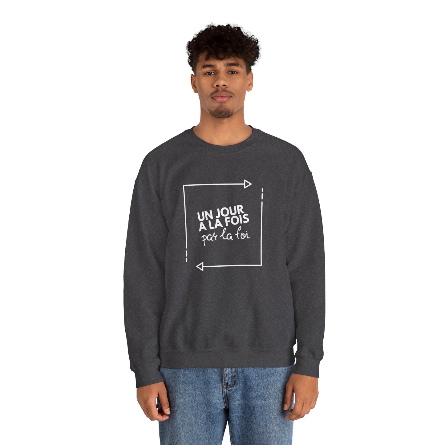 Un jour à la fois par la foi CREWNECK
