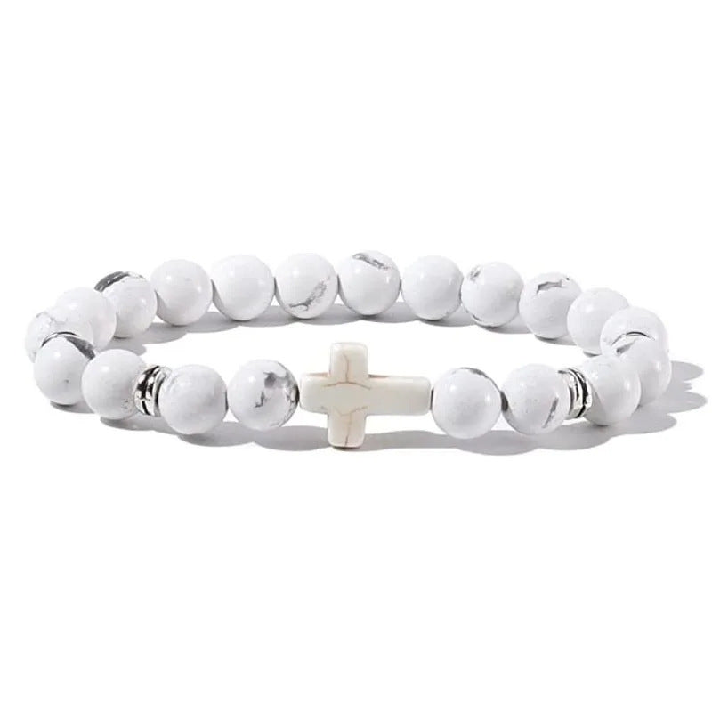 Perles et croix BRACELET