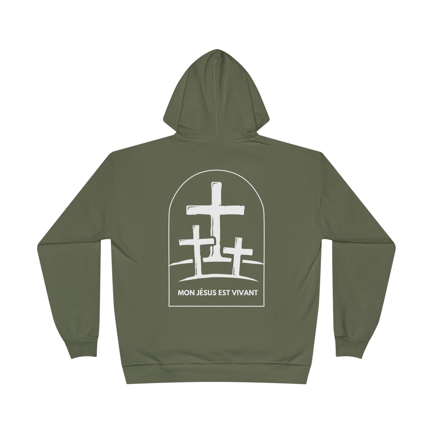 Mon Jésus est vivant HOODIE - DOS