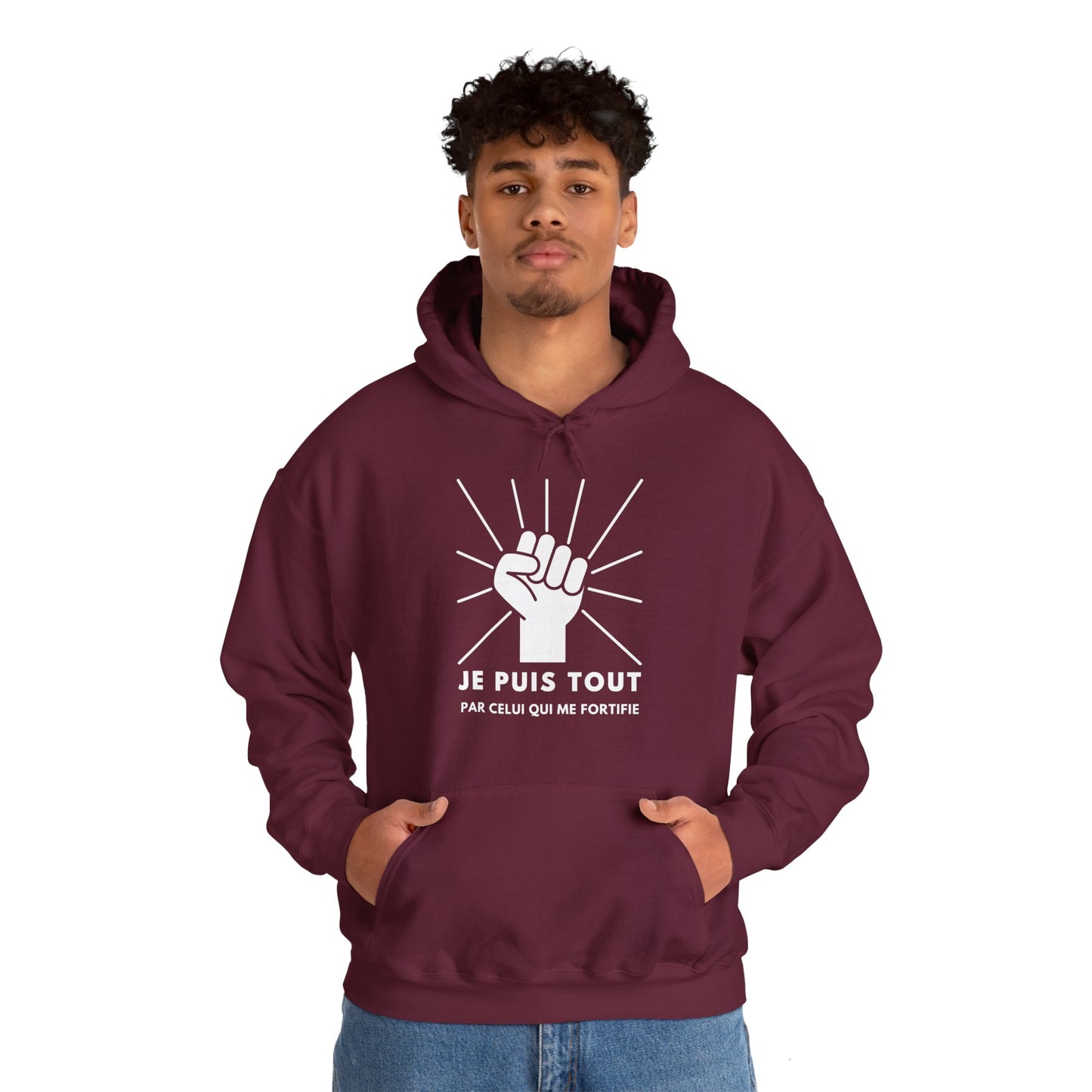 Je puis tout par celui qui me fortifie HOODIE