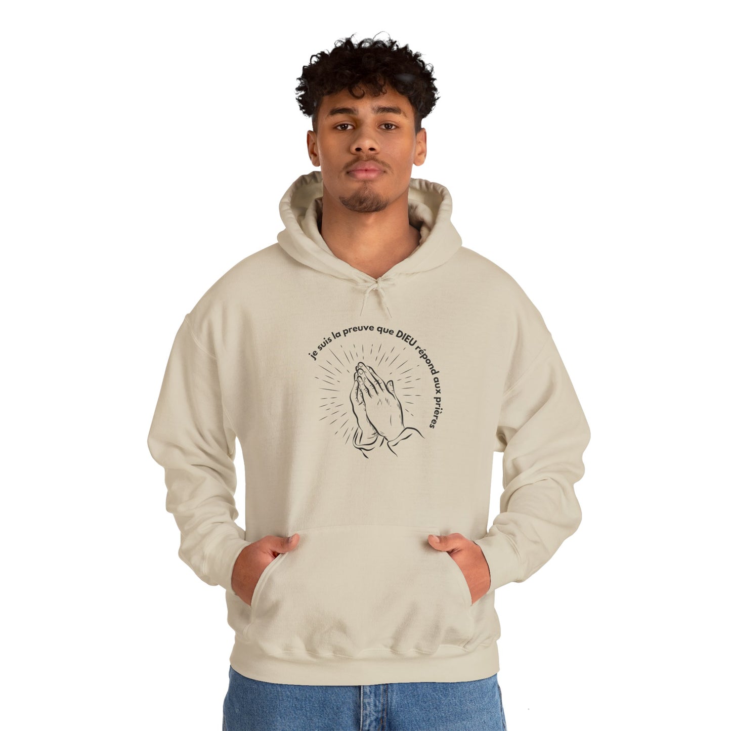 Je suis la preuve que Dieu répond aux prières HOODIE