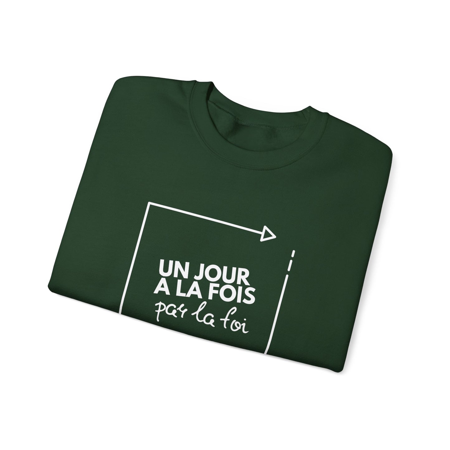 Un jour à la fois par la foi CREWNECK