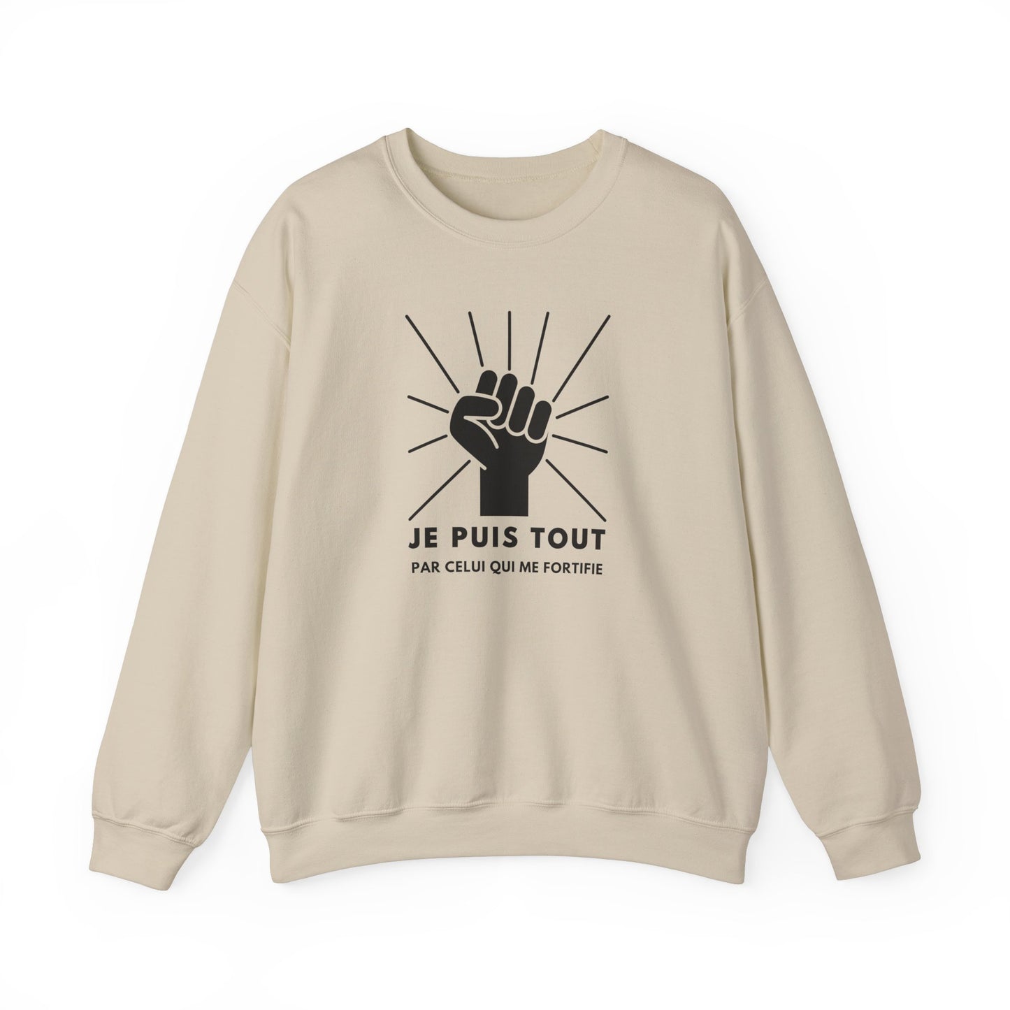 Je puis tout par celui qui me fortifie CREWNECK