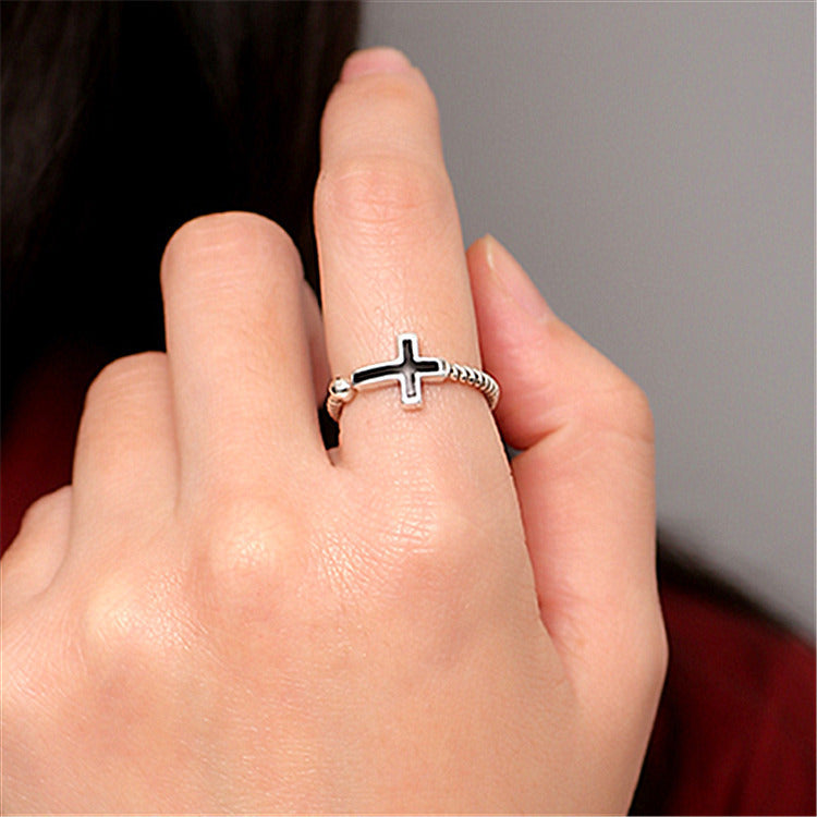 Croix noire BAGUE