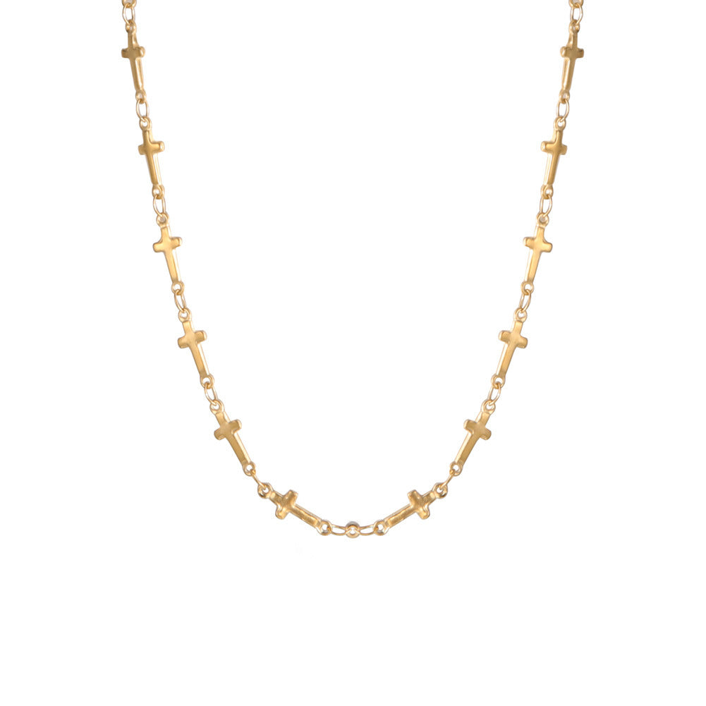 Croix en acier inoxydable BRACELET & COLLIER