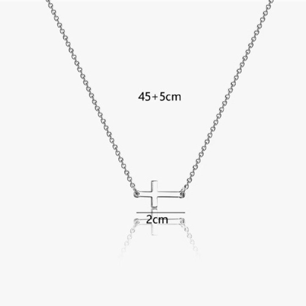 Croix sur le côté COLLIER