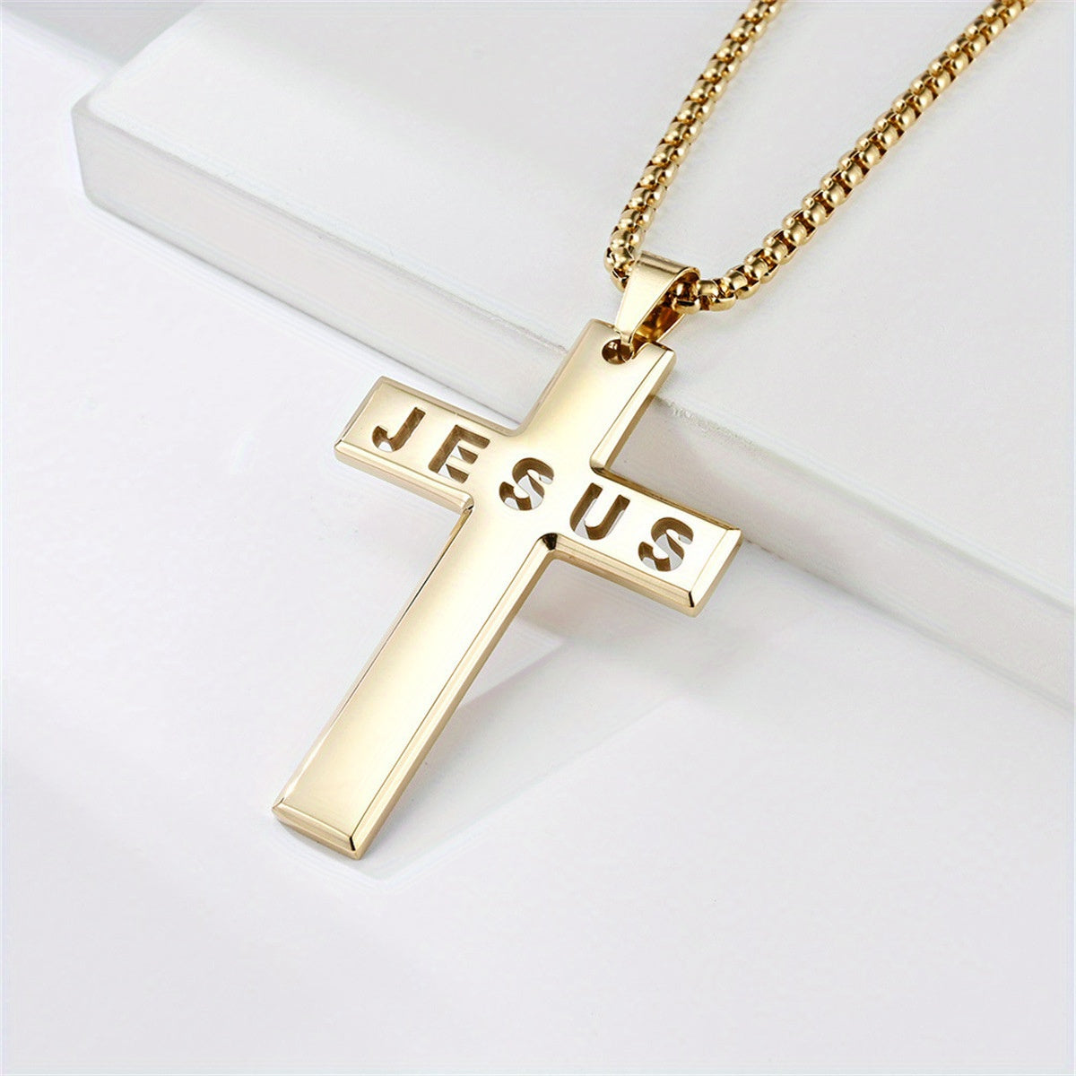 Pendentif Jésus en Acier Inoxydable COLLIER