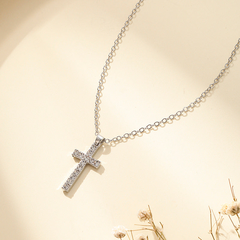 Croix avec strass COLLIER