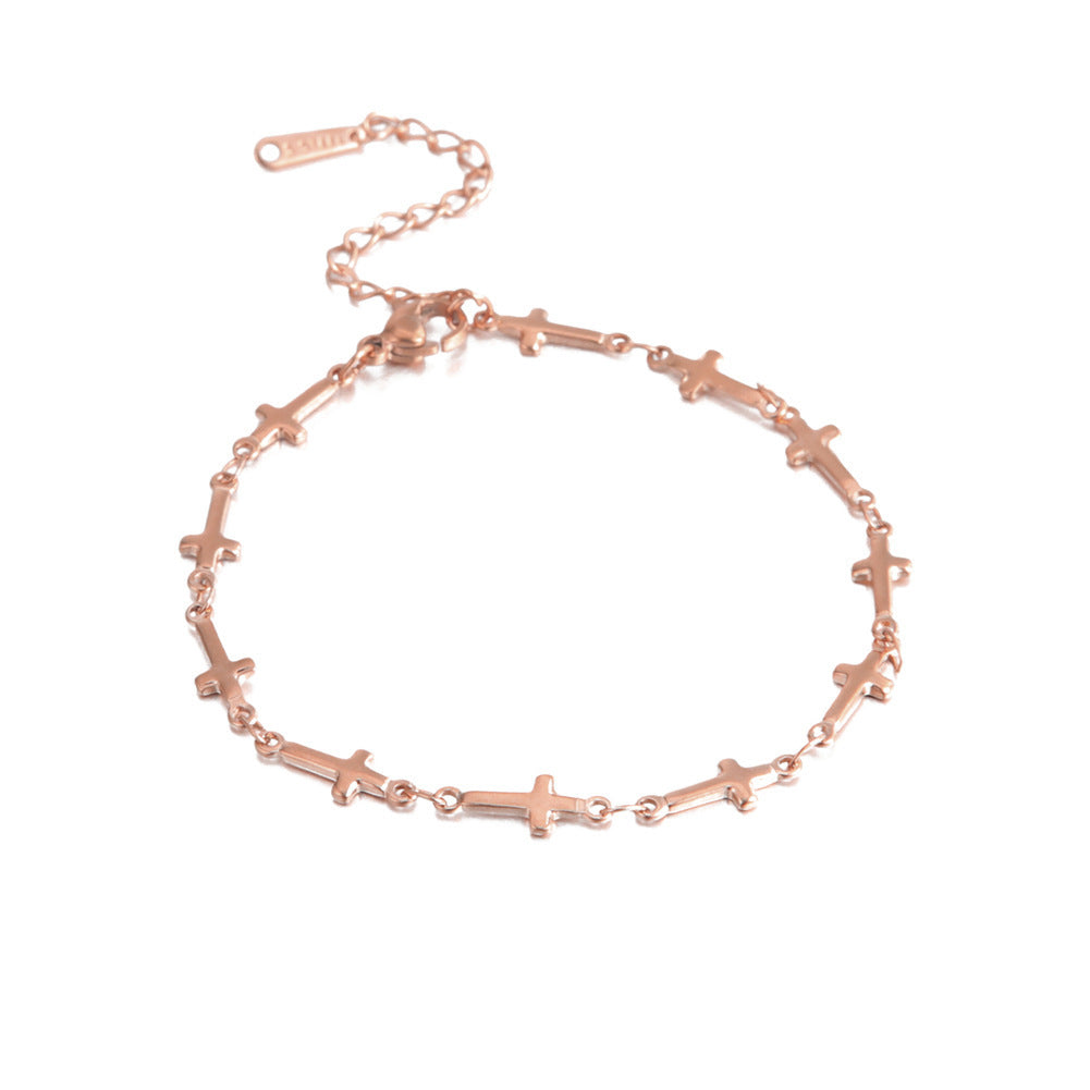 Croix en acier inoxydable BRACELET & COLLIER