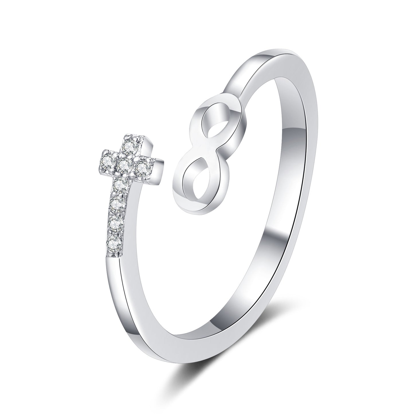 Croix et signe infini BAGUE