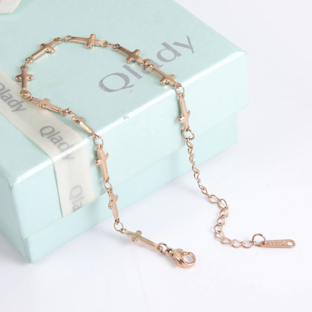 Croix en acier inoxydable BRACELET & COLLIER