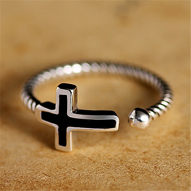 Croix noire BAGUE