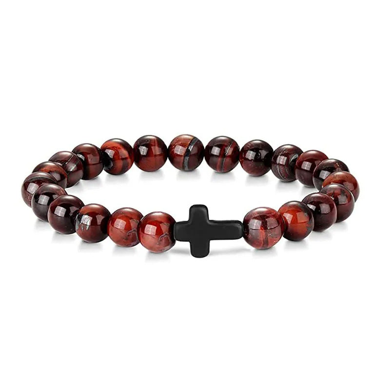 Perles et croix BRACELET