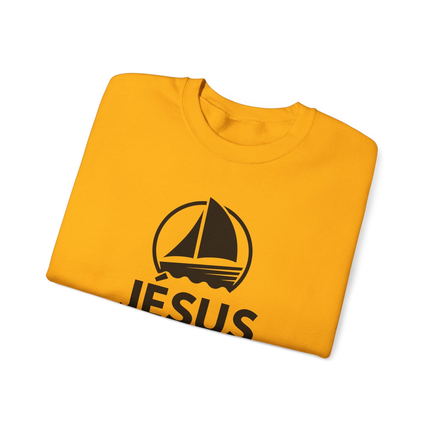 Jésus dans mon bâteau CREWNECK