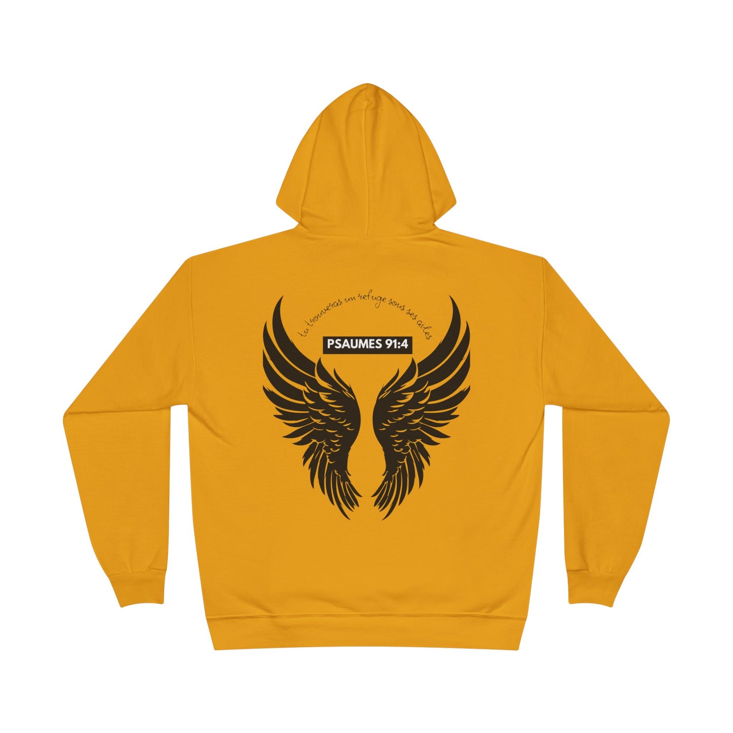Psaumes 91:4 HOODIE - DOS