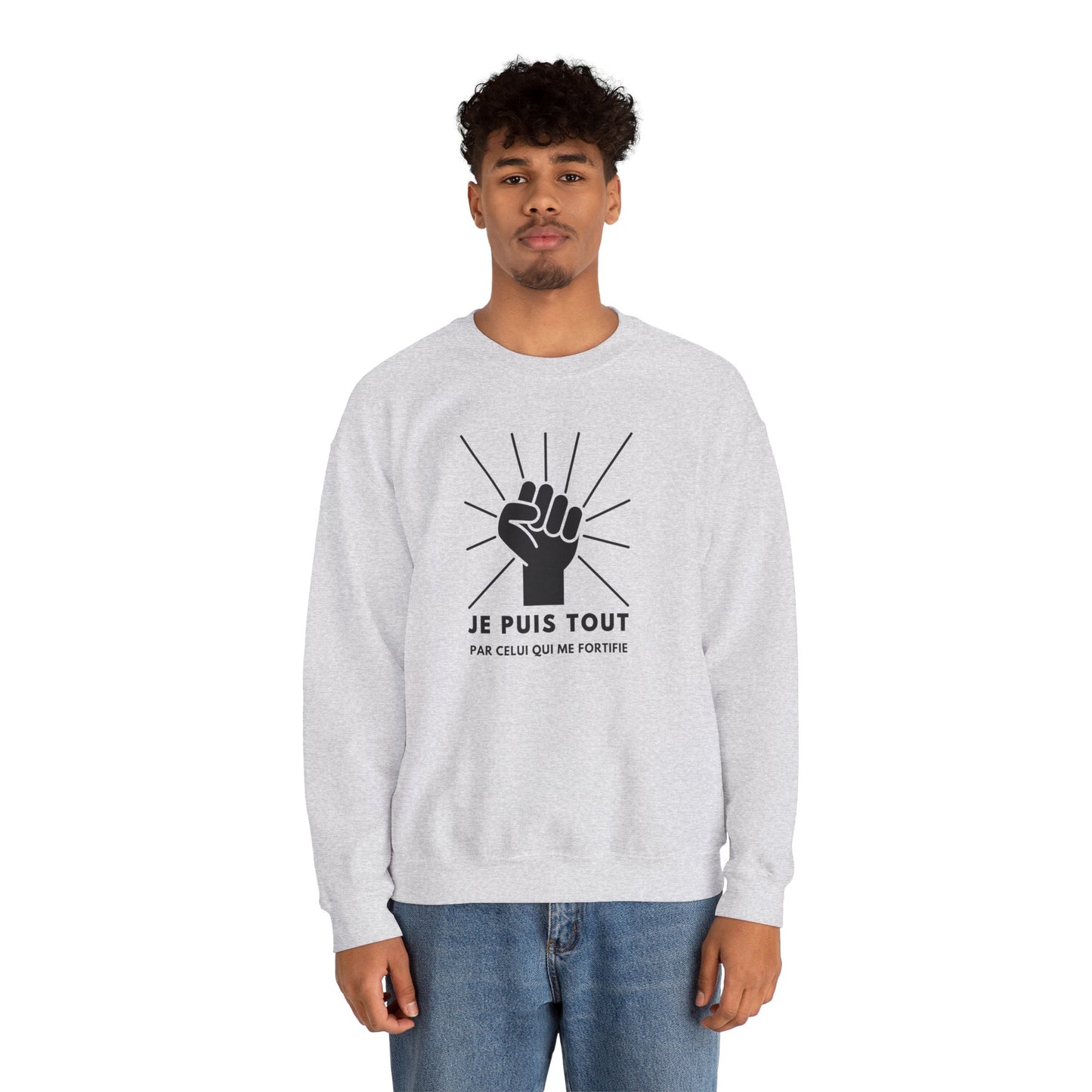Je puis tout par celui qui me fortifie CREWNECK